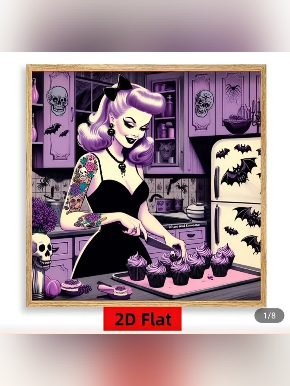 Retro Goth Pinup Baking Arts & Crafts DIY Project